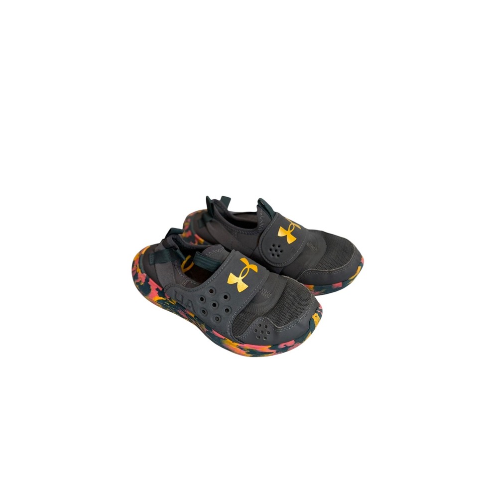 Under Armour Kids Water Shoes Gray Multi Color Slip On Sizr 3.5y gs project